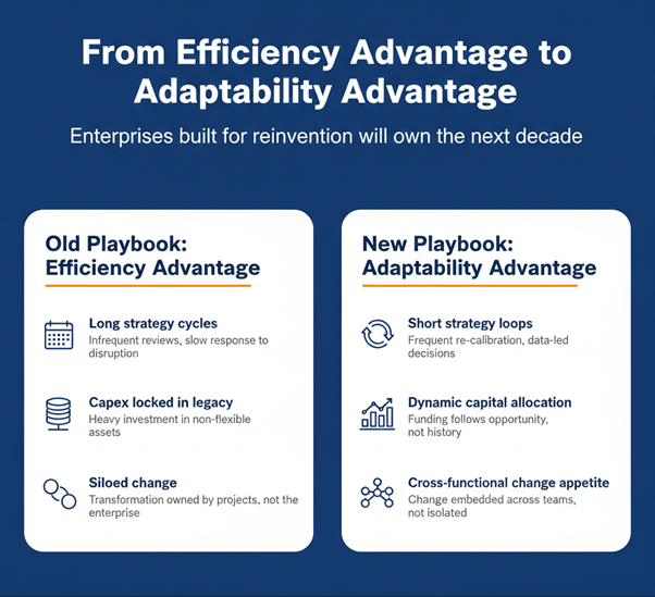 From Efficiency Advantage to Adaptability Advantage